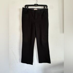 Banana Republic Womens Sloan Fit Black Trouser Pants, Size 6